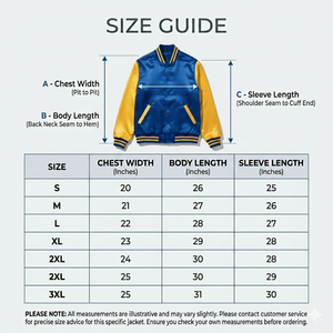 Premium Custom Unisex Satin Varsity Jacket | High-Quality Retro Baseball Bomber | Classic Royal Blue and Yellow Letterman Jacket - Product Image 6