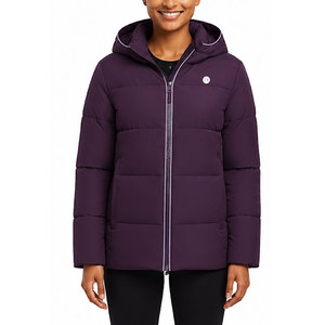 Chaqueta de burbujas premium para mujer, ligera, con capucha, para invierno, uso diario informal, caminar, viajar y clima frío. - Product Image 1