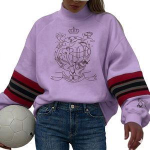 Oversized <b>Mock</b> <b>Neck</b> <b>Top</b> Women Warm Cozy Relaxed Fit Loose Shape Comfortable Everyday Wear Stylish Clothing - Product Image 1