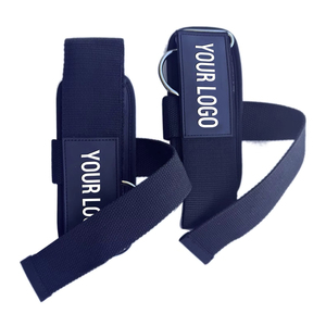 Sangles de musculation personnalisées avec logo, en coton, cuir et polyester, légères, confortables, réglables, durables, de haute qualité - Product Image 2