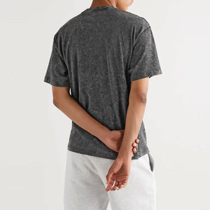 Camiseta de hombre con estampado de algodón 100% de secado rápido, diseño moderno, lavado ácido, cómoda y de corte holgado. - Product Image 4