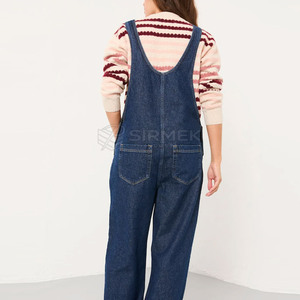 Premium Quality <b>Women</b> Jeans Overalls Jeans <b>Dungarees</b> Bib Pants Casual Fashion Cotton Made Adjustable Strap - Product Image 2