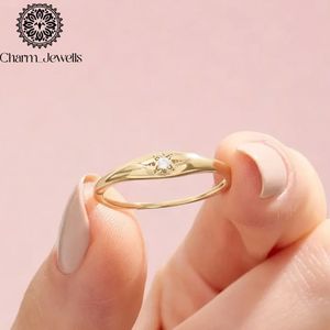 Charm Jewells Yellow Gold Moissanite Engagement Ring <b>Star</b> Shape Prong Setting Women's Classic Style IGI Certified 3 Gm - Product Image 2