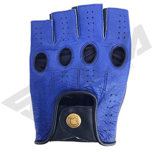 Leather Bike Wear <b>Gloves</b> Wrist Length Breathable Sporty Style Cycling Spring Summer Unlined - Product Image 3