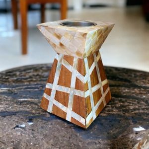 Porte-encens en bois écologique de qualité supérieure avec incrustation MOP, élégant brûleur de Bakhoor fait main, tendance, religieux, moderne, pour Ramadan et Aïd - Product Image 2