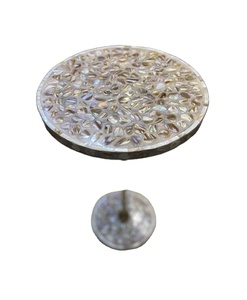 โต๊ะดีไซน์แม่แห่งดอกไม้ไข่มุกแฮนด์เมดแบบพรีเมี่ยมโต๊ะด้านข้างสำหรับตกแต่งบ้านแบบทันสมัยและดั้งเดิม - Product Image 4