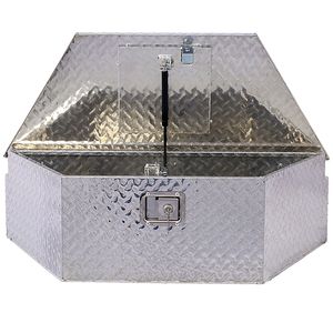 Cassetta Portautensili in Alluminio Resistente da 39 Pollici per Cassone del Camion e Rimorchio, Organizzatore per Pickup, Contenitore Sottoscocca per RV - Product Image 2