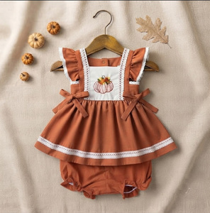 Vente en gros du Vietnam : une collection d'articles mignons sur le thème des citrouilles, fabriqués en coton respirant pour bébés - Product Image 6