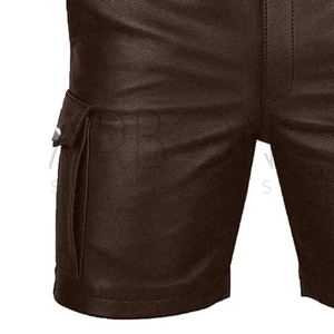 Shorts en cuir PU, nouvelle collection, conception et tailles personnalisées, fournisseur en gros, service OEM ODM avec impression de votre propre logo, excellent fournisseur. - Product Image 6
