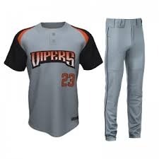 Uniforme de baseball 100 % polyester respirant, grande taille, couleur personnalisée, imprimé, avec options col en V ou col rond, séchage rapide, poches - Product Image 4