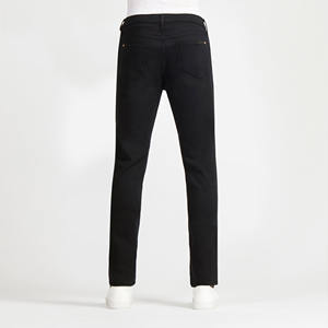 กางเกงยีนส์ผู้ชายสีดำทรงสลิมฟิตผ้าฝ้าย 100% ป้ายโลโก้แบบกำหนดเอง ผลิตโดยผู้ผลิตโดยตรง - Product Image 3