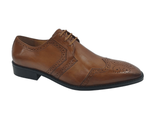 Zapatos Oxford Dlords Gad Penny para Hombre, Color Marrón, de Piel Vacuna, con Punta en Pico, para Vestir, Oficina, Carrera Profesional, Color Sólido, Entresuela de EVA, Suela de Goma - Product Image 1