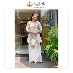 Proveedor Mundial de Ropa Pakistaní, Colección de Vestidos de Boda de Seda Premium con Bordados, Conjunto de Kurti y Pantalón - Product Image 5