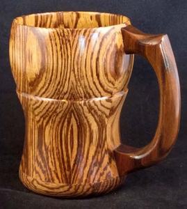 Taza con mango de madera, taza de cerveza de madera, taza tradicional de madera, taza de bar de madera, artículos de bebida de madera - Product Image 5