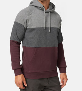 Sudaderas con capucha para hombre, de algodón de alta calidad, con estampado de logotipo personalizado, estilo deportivo, diseño tricolor, estilo colorido, de gran tamaño. - Product Image 2