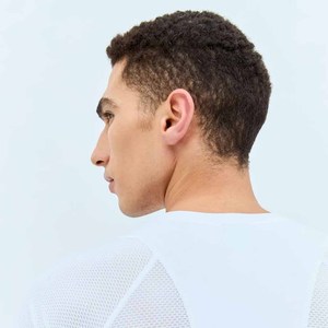<b>White</b> <b>Crop</b> Top Short Sleeve O-Neck Regular Fit Casual Knitted Jersey Solid Color Breathable <b>T</b>-<b>Shirt</b> - Product Image 5