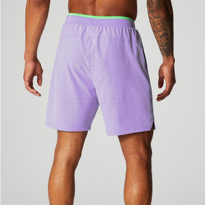 Hot Sale Solid Casual <b>Mid</b> Waist Cotton Made Light Weight Men Double <b>Layer</b> Shorts Breathable Loose Fit Best Selling - Product Image 3