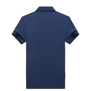Polo casual de algodón bordado en blanco al por mayor 2025 de alta calidad con cremallera, transpirable - Product Image 2
