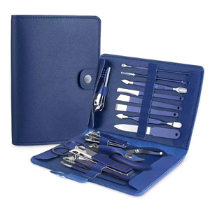 Premium 15PCS Stainless Steel Nail Care <b>Tool</b> Set Professional Manicure <b>Pedicure</b> Kit Custom Color Wholesale OEM - Product Image 1