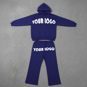 Custom Logo Women Tracksuit Blank Casual <b>Zip</b> Hoodies and Sweatpants 2 Piece Sets for Women Apparel Clothing Manufacturers - Product Image 4