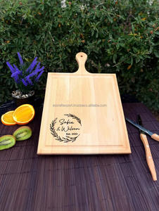 Tabla de Cortar de Madera de Olivo para Cocina, Tabla de Cortar Pequeña de Madera de Olivo con Mango para el Hogar y la Cocina - Product Image 4