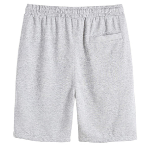 Shorts Bermuda décontractés gris uni pour homme, taille mi-haute, avec cordon de serrage, poches, respirants, séchage rapide, en coton tricoté - Product Image 2