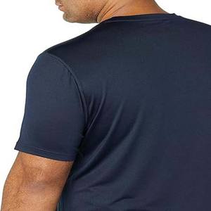 เสื้อยืดผู้ชายพิมพ์ลายโลโก้คุณภาพสูงตามสั่ง สีตามต้องการ ผ้าโพลีเอสเตอร์ผสมคอตตอน พิมพ์ซิลค์สกรีน แห้งเร็ว ระบายอากาศดี เหมาะสำหรับฤดูร้อน - Product Image 5