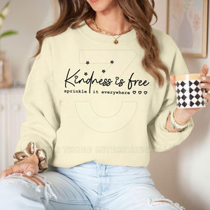 Sudadera con Capucha de Felpa Gruesa 100% Algodón Estampada de Invierno para Mujer - Cálida, Transpirable y Estilo Urbano - Product Image 5