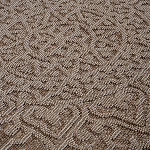 Set di Tappeti Guros Collection 4X6 Beige Medallion per Interni/Esterni - Product Image 3