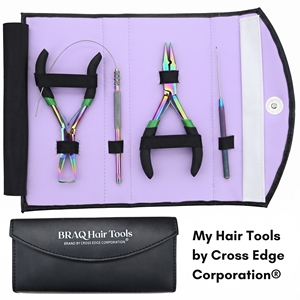 Kit d'application d'extensions capillaires pour salon : Pince à micro-perles, crochet de tirage, applicateur de boucles de fil - Product Image 3