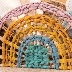 Colorful Hyacinth <b>Rainbow</b> Shaped Toy Storage Basket Colorful Kids Nursery Organizer Cute <b>Decorative</b> Woven Basket Children <b>Room</b> - Product Image 3