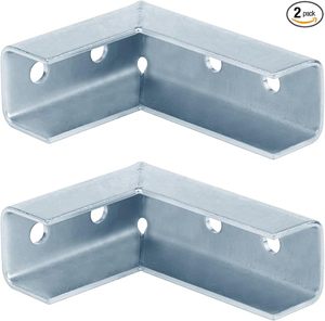 Heneng Lot de 2 raccords coudés à 90 degrés pour profilés de 1-5/8 po, support d'angle enveloppant, épaisseur 5/32 po, robuste - Product Image 3