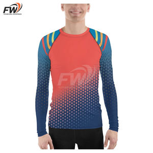Rashguard de combat BJJ MMA Arts martiaux Menjiu Jitsu Rashguard personnalisé à manches courtes Rash Guard BJJ Jiu Jitsu Brésilien - Product Image 4
