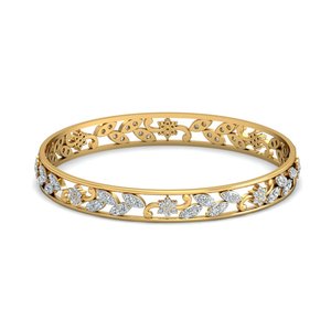 2.32ct kim cương tự nhiên <span class=keywords><strong>Bangle</strong></span> từ bộ sưu tập Hoa Vàng Vàng Hi màu sắc VS-SI rõ ràng - Product Image 1