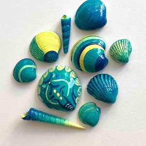 Artesanías de conchas marinas al mejor precio, pintadas a mano, conchas de mar y océano para decoración boho de playa. - Product Image 4