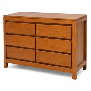Solid Teak Wood High Quality Wabi-Sabi Antique Contemporary Design Wholesale Nadhifa Sideboard <b>6</b> <b>Drawers</b> Buffet Living Room - Product Image 2