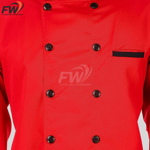 Conjunto de Chaqueta y Gorro de Chef Personalizado de Secado Rápido, Diseño Más Popular de Odm, para Venta al Por Mayor - Product Image 5