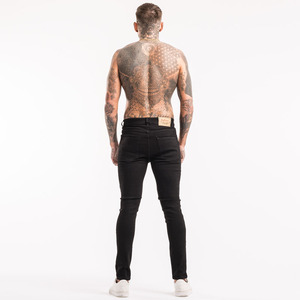 Men'S Slim Fitting Black Denim <b>Jeans</b> Pant Super Fly Cotton Designer <b>Jeans</b> for Man Distressed <b>Jeans</b> Men - Product Image 1