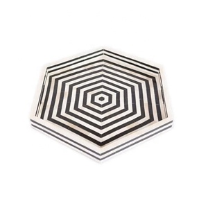 Handmade Luxury MDF Wood Resin Inlay <b>Single</b> Serving Tray Artisan Home Decor Wedding Gift Coffee Table Centrepiece Durable Desk - Product Image 1