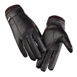 Gants en cuir uni pour usage quotidien en extérieur, compatibles avec les écrans tactiles, pour la conduite, le cyclisme, la moto, de la marque IGNITEFIT WEAR - Product Image 3