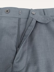 2026 Accept Luxe Elegant Mens Light Grey Silver Solid 2-Piece 100% Cotton <b>Velour</b> Slim Fit Formal Business Office Wedding Blazer - Product Image 6