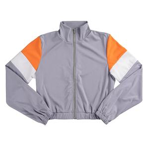 Custom <b>Women</b> <b>Windbreaker</b> Tracksuit Chevron Colorblock Hooded Lightweight Gym Jogging Suit Two Piece Set - Product Image 2