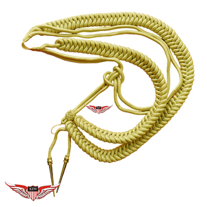 Aiguillette en argent allemand tressée pour défilé, Aiguillette d'épaule - Product Image 4