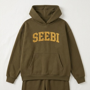 Sudadera con Capucha Unisex para Mujer, 500g, Forro Polar Grueso, 100% Algodón, Color Sólido, Talla Grande, Otoño Invierno, con Bordado - Product Image 5