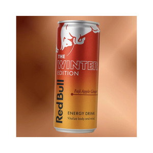 Vente en gros Red Bull Édition Hiver 2026 Pomme Fuji Gingembre 24x250ml Canettes 80mg de caféine par canette Édition limitée saisonnière - Product Image 2