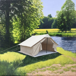 Carpa de Emergencia de Lona Plegable de Una Sola Capa, Resistente al Viento, 4x4m, para Uso en Emergencias y Vivienda Temporal - Product Image 3