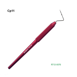 เครื่องมือสำรวจฟันแบบปลายเดี่ยว CP12  ออกแบบตามหลักสรีรศาสตร์ ได้รับการรับรองมาตรฐาน CE ระดับ I ผลิตจากสแตนเลสโดย Roboz Tech ประเทศปากีสถาน - Product Image 2