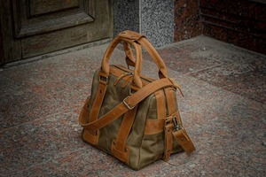 กระเป๋าเดินทางหนังสไตล์เรโทร กระเป๋าถือขนาดใหญ่ ใส่ของได้เยอะ พกพาสะดวก กระเป๋าเดินทางขึ้นเครื่องบินได้ มีช่องใส่พาสปอร์ตด้านนอก ซิปทำมือ - Product Image 2