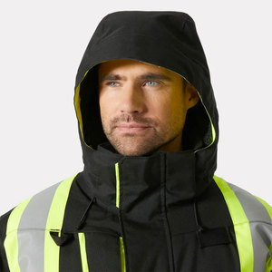 Veste de sécurité réfléchissante haute visibilité pour l'hiver, imperméable, à manches longues, vêtements de travail haute visibilité, veste de sécurité longue pour la construction - Product Image 3