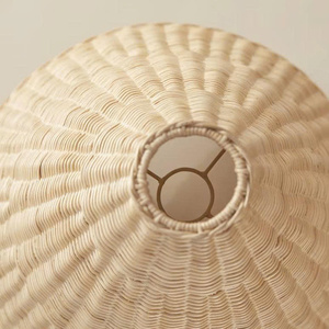 Round Handmade Luxury Modern Pendant <b>Lamp</b> Woven From Natural Rattan Eco-Friendly Lightweight Decorative Home Lighting - Product Image 4